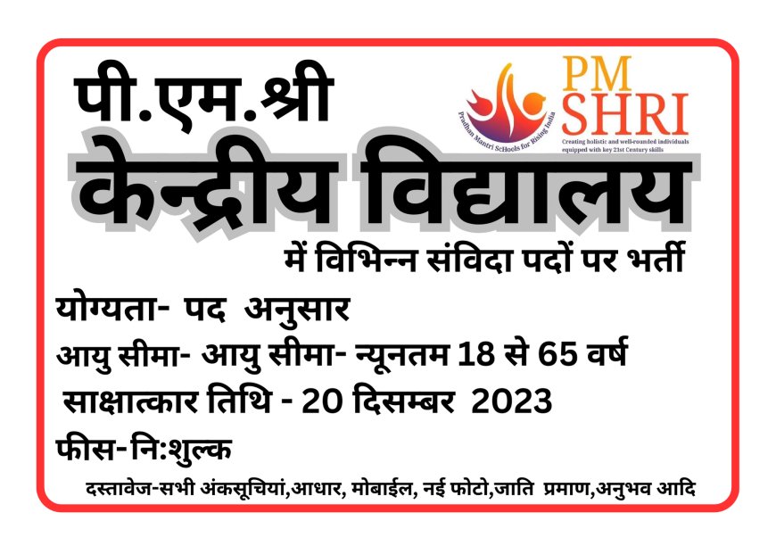 PM SHRI KENDRIYA VIDYALAYA ITBP SHIVPURI