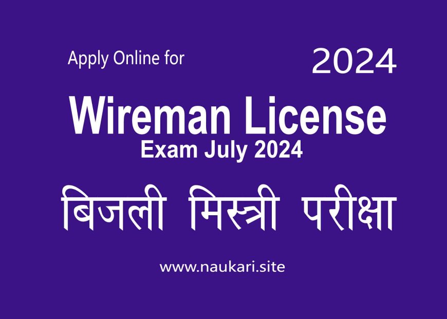 Wireman License exam July 2024